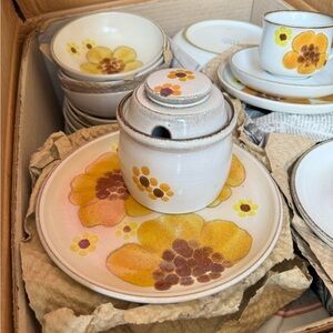 Vintage Denby Pottery Set - 1974